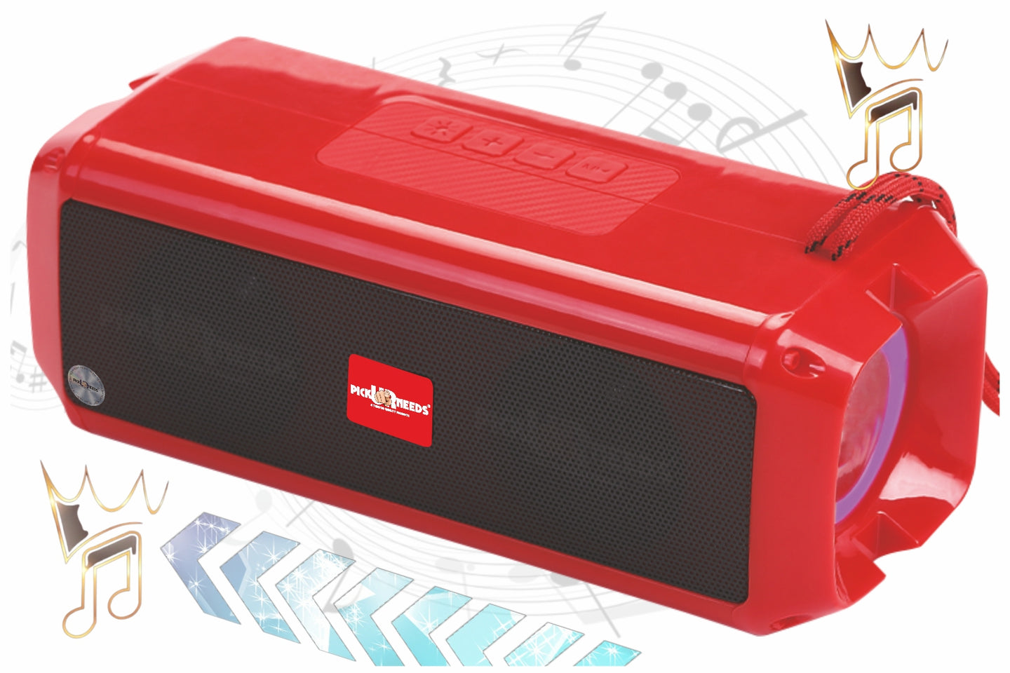 Pick Ur Needs Mini Wireless Soundbar System With RGB Disco Light TF Card / USB / Radio Support 10 W Bluetooth Speaker  (White, 5.0 Channel)